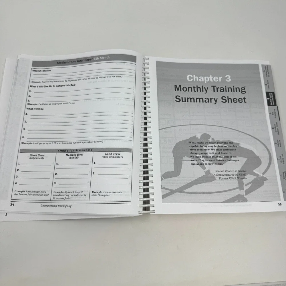 Championship Training Log‎ Book for Wrestling by Mike Clayton